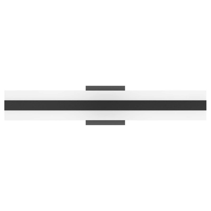Aipsun 23.6in/24W Modern Black Vanity Light Frosted White Acrylic Up and Down LED Bathroom Vanity Light Fixtures(White Light 6000K) - Image 1